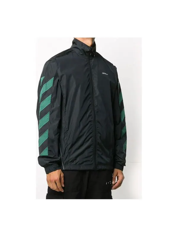 Куртка fw20 diagonal stripe zip up jacket Off-White — изображение 1 из 2, черный