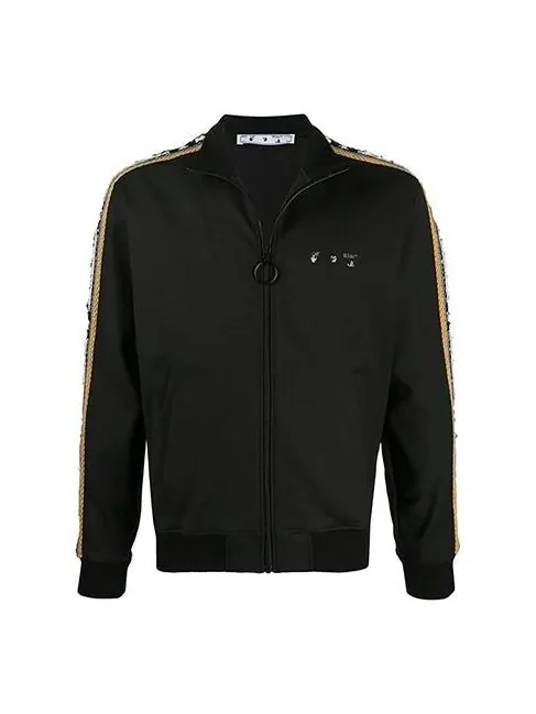 Куртка mens striped sleeve sport jacket Off-White — изображение 1 из 4, черный
