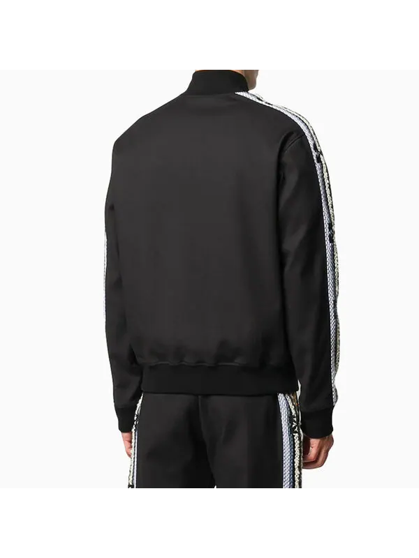 Куртка mens striped sleeve sport jacket Off-White — изображение 3 из 4, черный
