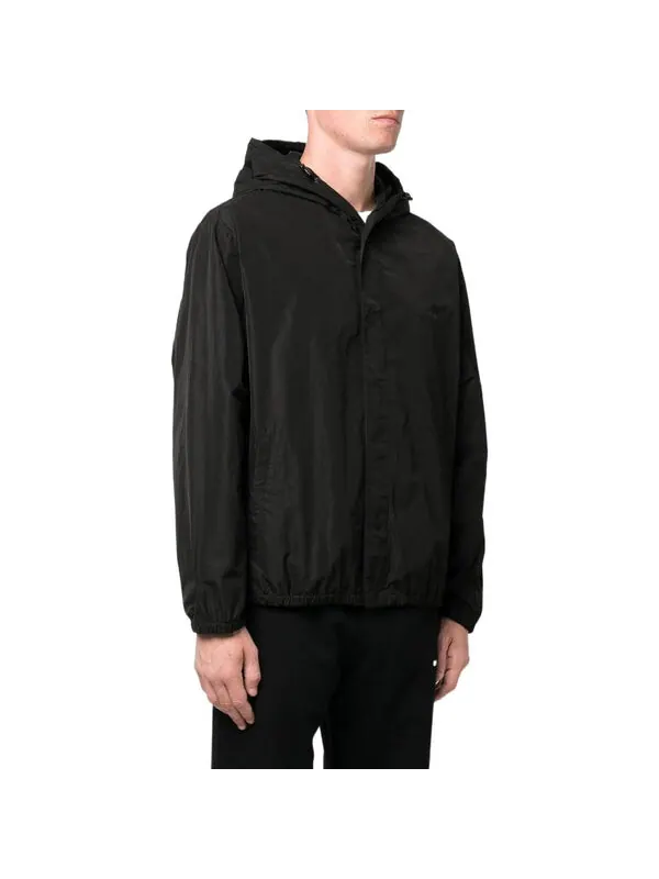 Куртка Men's OFF-WHITE FW22 Back Classic Logo Printing Hooded Jacket Ordinary Version Black — изображение 4 из 4, черный