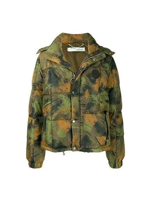 Куртка camouflage padded jacket 'green' Off-White — изображение 1 из 4, зеленый/мульти