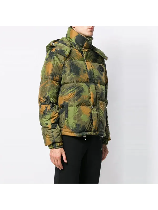 Куртка camouflage padded jacket 'green' Off-White — изображение 2 из 4, зеленый/мульти