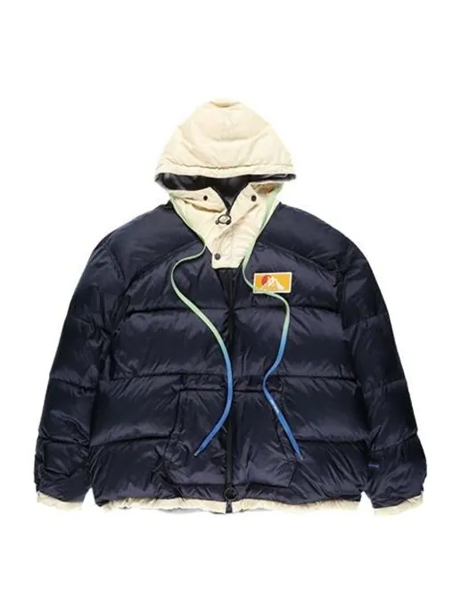 Куртка fw19 scaffolding zipped puffer arrow jacket men blue Off-White — изображение 1 из 4, синий