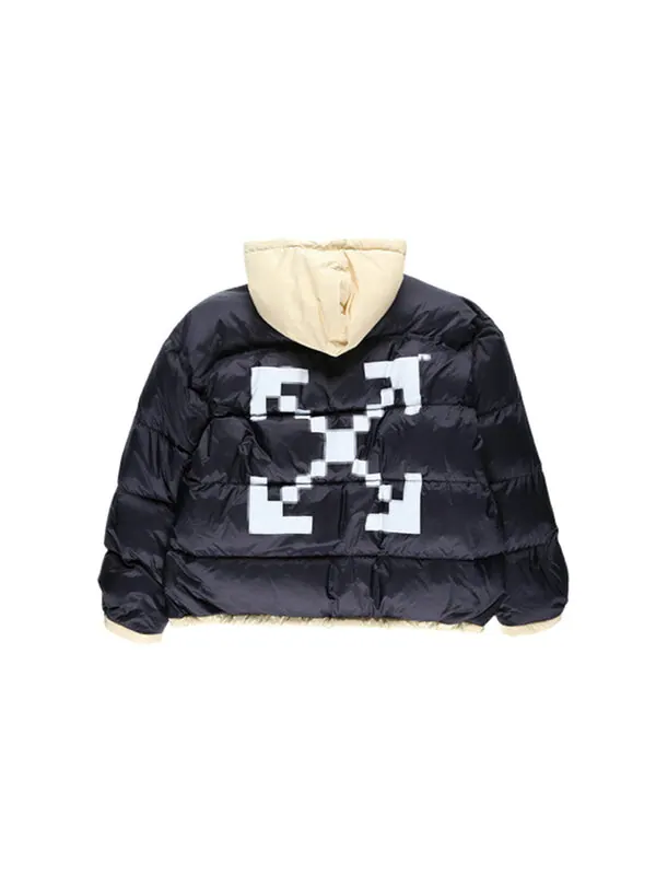 Куртка fw19 scaffolding zipped puffer arrow jacket men blue Off-White — изображение 2 из 4, синий