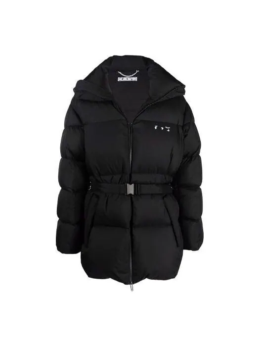 Куртка puffer down jacket 'black' Off-White — изображение 1 из 4, черный