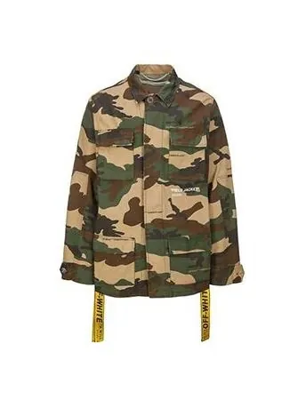 Куртка camouflage multiple pockets yellow cargo jacket camouflage Off-White — изображение 1 из 4, камуфляж