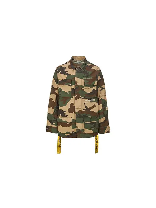 Куртка camouflage multiple pockets yellow cargo jacket camouflage Off-White — изображение 2 из 4, камуфляж