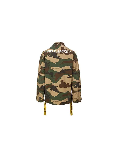 Куртка camouflage multiple pockets yellow cargo jacket camouflage Off-White — изображение 3 из 4, камуфляж