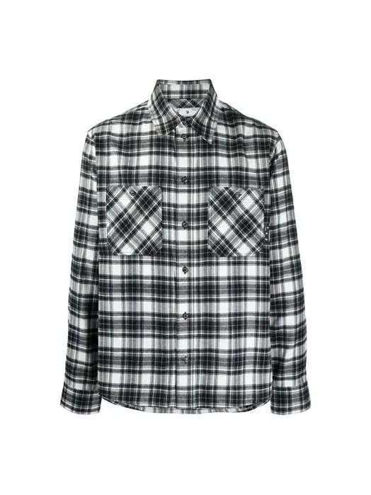 Рубашка ss21 plaid long sleeves shirt black Off-White — изображение 1 из 4, черный