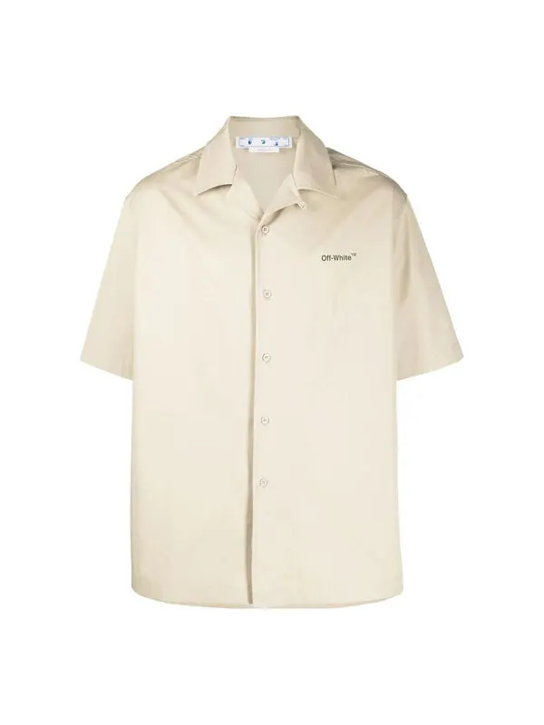 Рубашка caravag arrow holiday shirt 'sand beige' Off-White — изображение 1 из 1, песочный бежевый