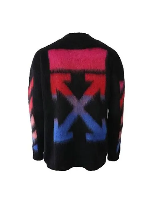 Свитер men's back arrow loose fit black Off-White — изображение 1 из 4, черный