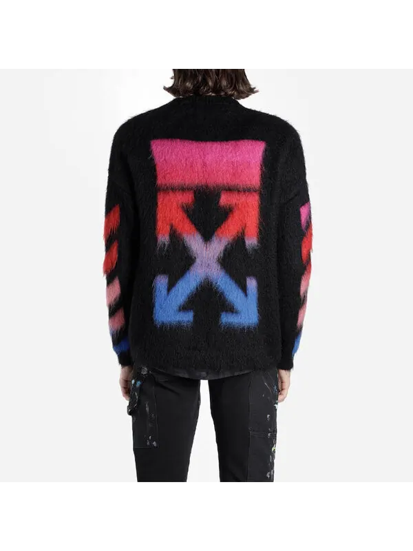 Свитер men's back arrow loose fit black Off-White — изображение 4 из 4, черный