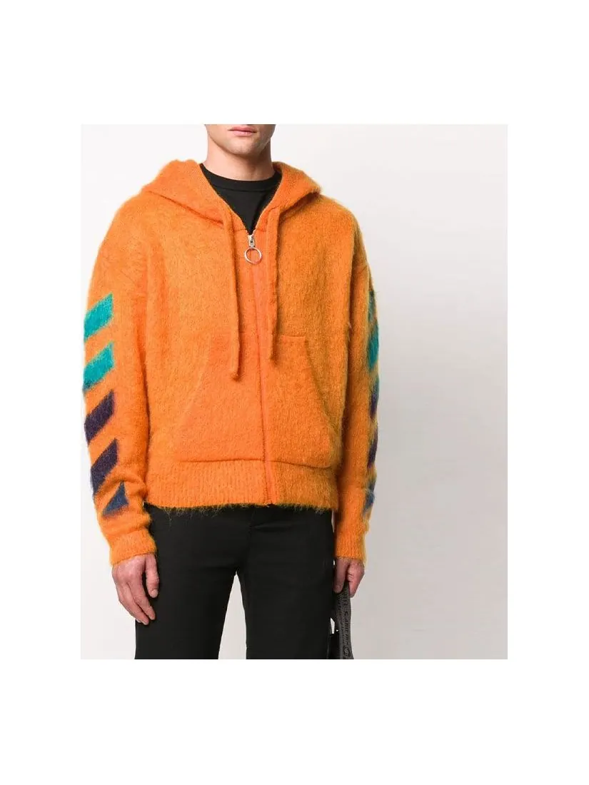Толстовка Men's Off-White 3d Logo Hooded Knit Orange — изображение 1 из 3, оранжевый