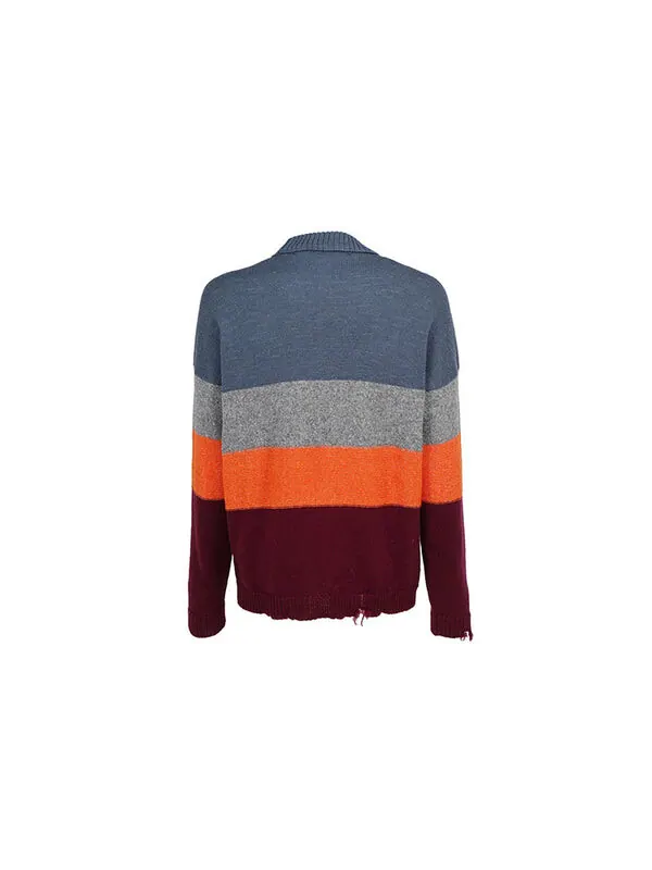 Свитер multi-color stripe sweater men multi-color Off-White — изображение 2 из 4, мульти