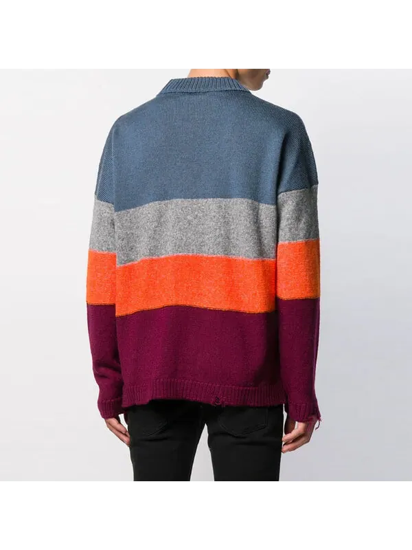 Свитер multi-color stripe sweater men multi-color Off-White — изображение 4 из 4, мульти