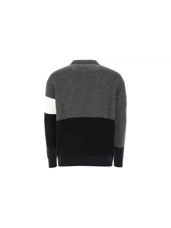 Свитер fw20 logo printing sweater men grey Off-White — изображение 2 из 4, темный серый
