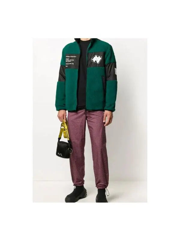 Куртка men's printing fleece jacket green Off-White — изображение 1 из 3, зеленый