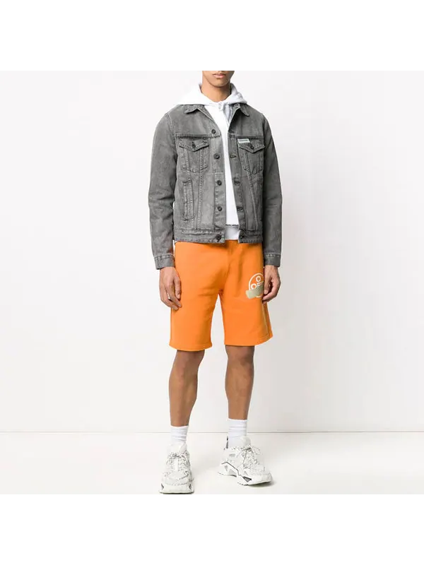 Куртка men's arrow denim jacket gray Off-White — изображение 4 из 4, серый