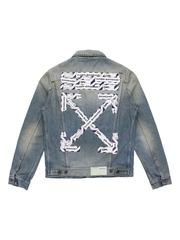Куртка arrow denim jacket denim blue Off-White — изображение 1 из 4, синий
