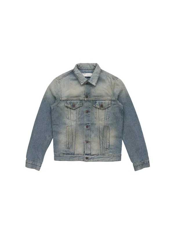 Куртка arrow denim jacket denim blue Off-White — изображение 2 из 4, синий