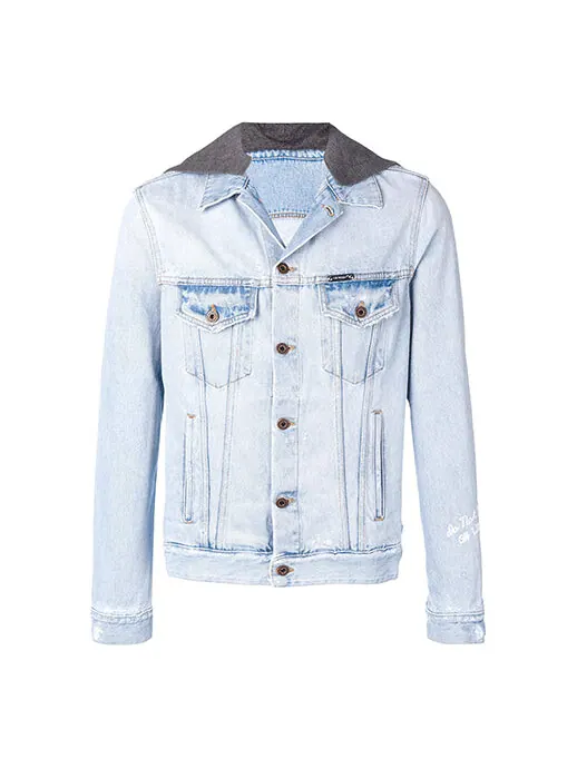 Куртка OFF-WHITE hooded Jacket Version Blue — изображение 1 из 4, мульти