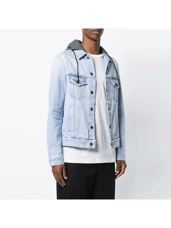 Куртка OFF-WHITE hooded Jacket Version Blue — изображение 4 из 4, мульти
