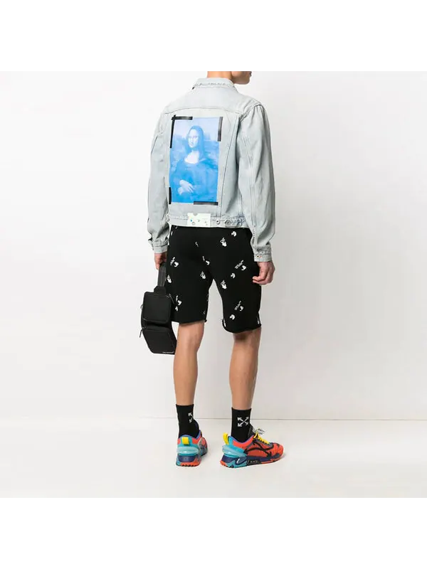 Куртка ss21 back printing denim jacket blue Off-White — изображение 4 из 4, синий