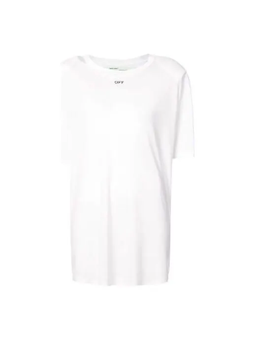 Футболка printed back slit crewneck oversized t-shirt white Off-White — изображение 1 из 4, белый