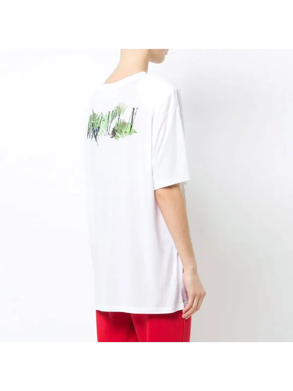Футболка printed back slit crewneck oversized t-shirt white Off-White — изображение 3 из 4, белый