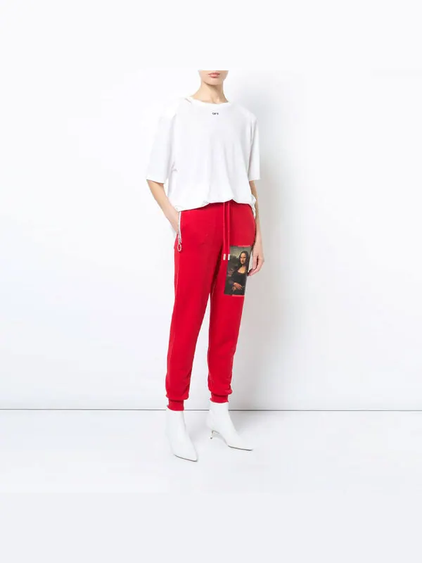Футболка printed back slit crewneck oversized t-shirt white Off-White — изображение 4 из 4, белый