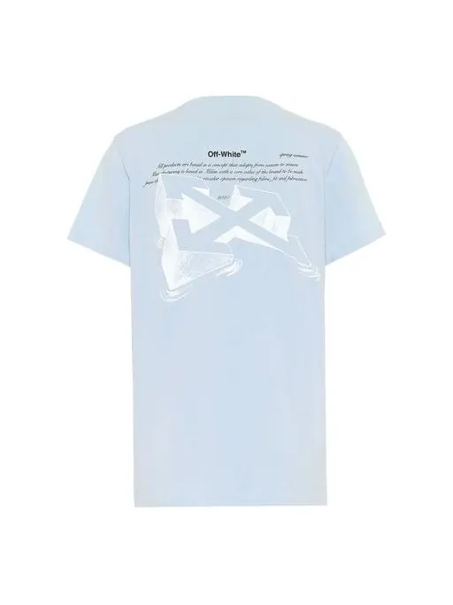 Футболка arrows sketch printed short sleeve Off-White — изображение 1 из 4, светлый синий