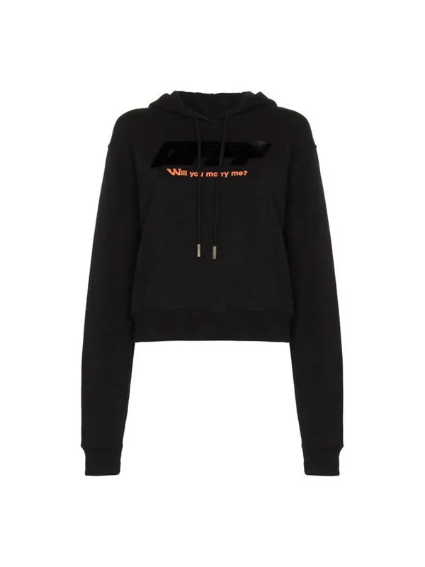 Толстовка modern obstacles loose cotton black Off-White — изображение 1 из 4, черный