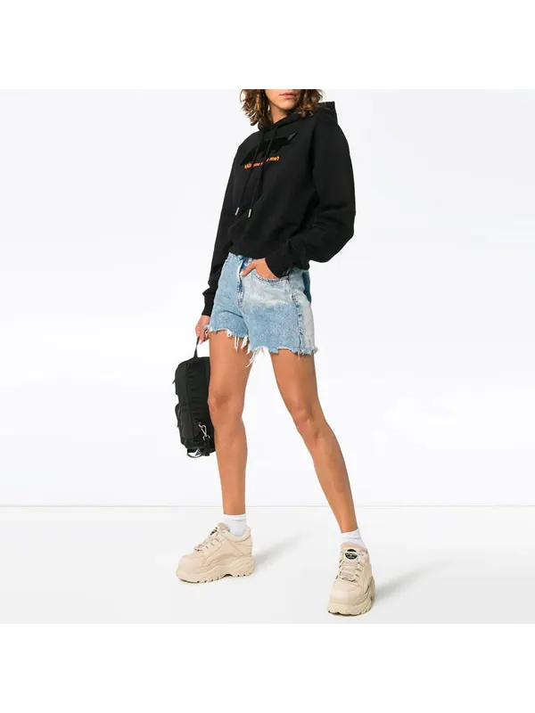 Толстовка modern obstacles loose cotton black Off-White — изображение 2 из 4, черный