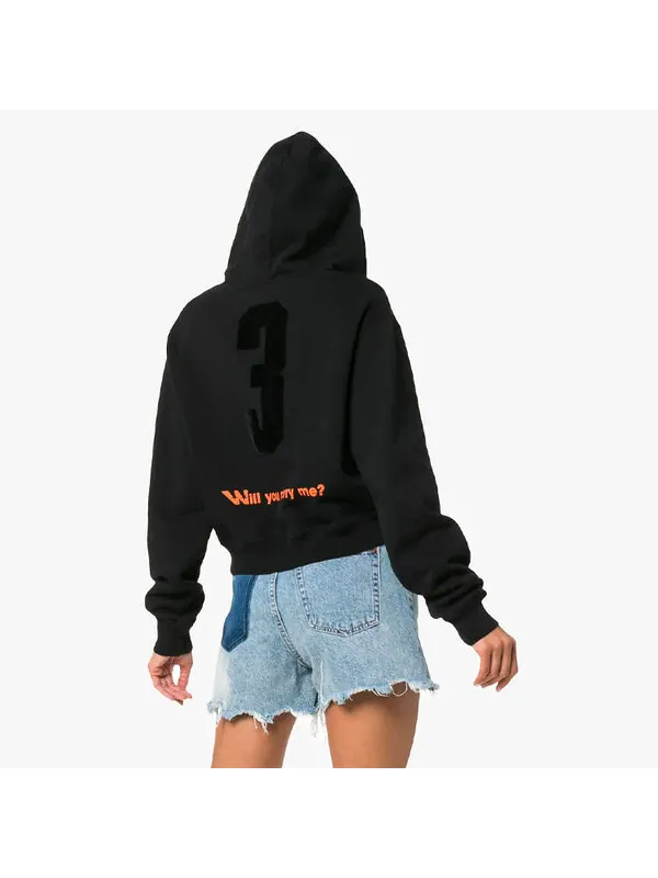 Толстовка modern obstacles loose cotton black Off-White — изображение 3 из 4, черный
