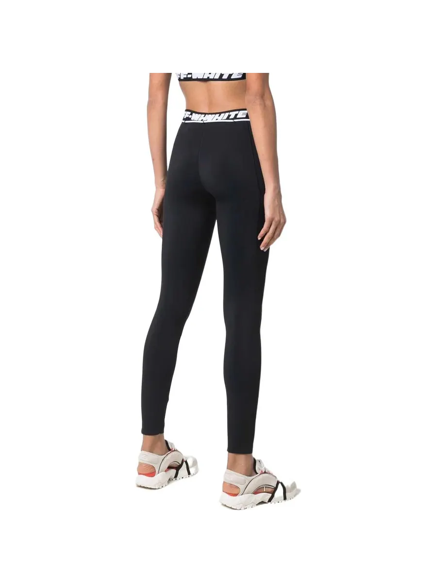 Леггинсы (WMNS) Off-White Casual Pants 'Black' — изображение 4 из 4, черный