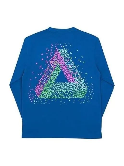 Футболка tri-flect long sleeve logo shirt 'blue' Palace — изображение 1 из 2, синий