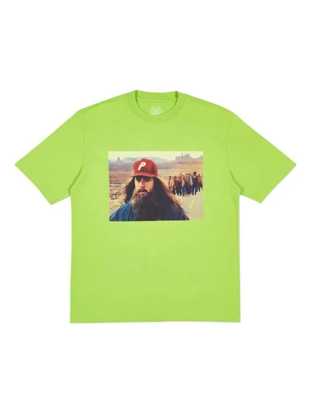 Футболка PALACE Character Printing Loose Round Neck Unisex Green — изображение 1 из 1, зеленый