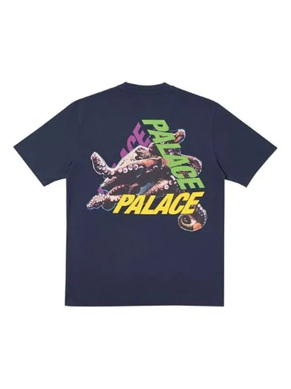Футболка octopus t-shirt 'navy' Palace — изображение 1 из 4, синий