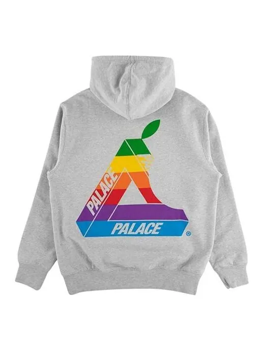 Толстовка jobsworth classic logo printing gray Palace — изображение 1 из 2, серый