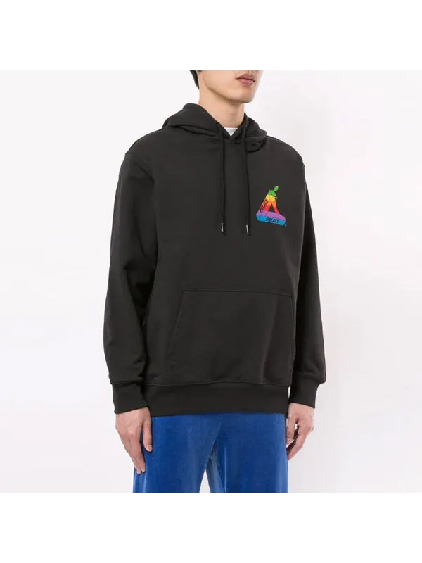 Толстовка ss19 jobsworth hood triangle logo pattern black Palace — изображение 3 из 4, черный