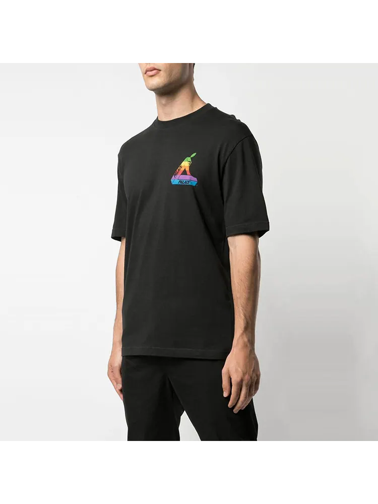 Футболка PALACE Jobsworth T-Shirt Creative Apple Printing Short Sleeve Unisex Black — изображение 4 из 5, черный