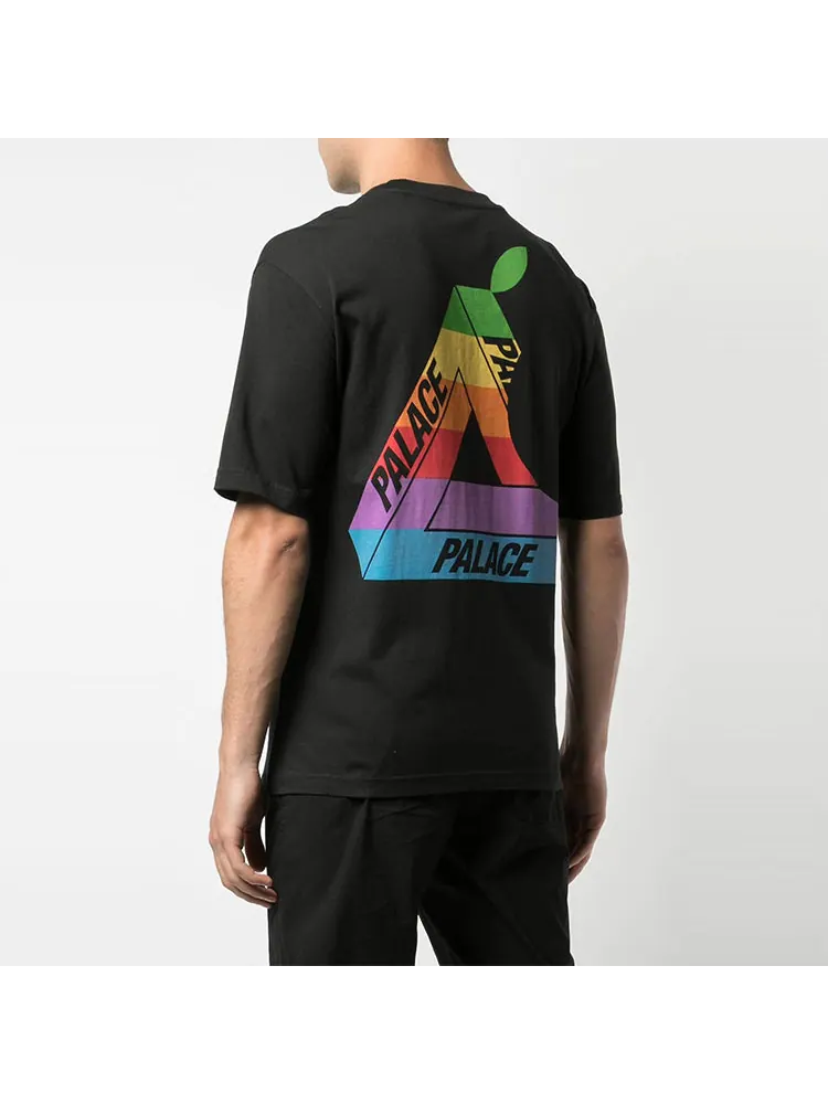Футболка PALACE Jobsworth T-Shirt Creative Apple Printing Short Sleeve Unisex Black — изображение 5 из 5, черный