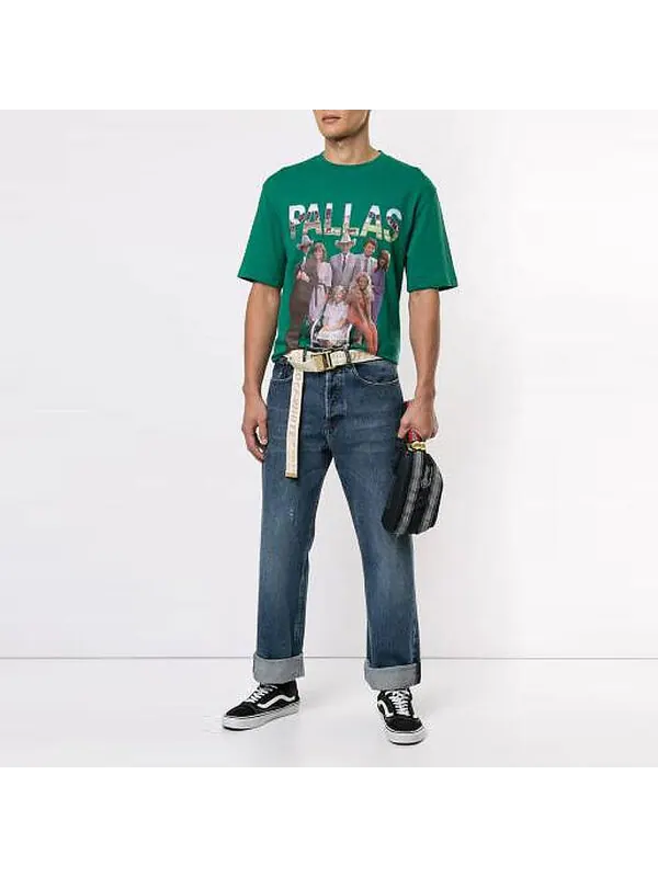 Футболка PALACE Pallas T-Shirt Character Short Sleeve Unisex Green — изображение 2 из 4, зеленый