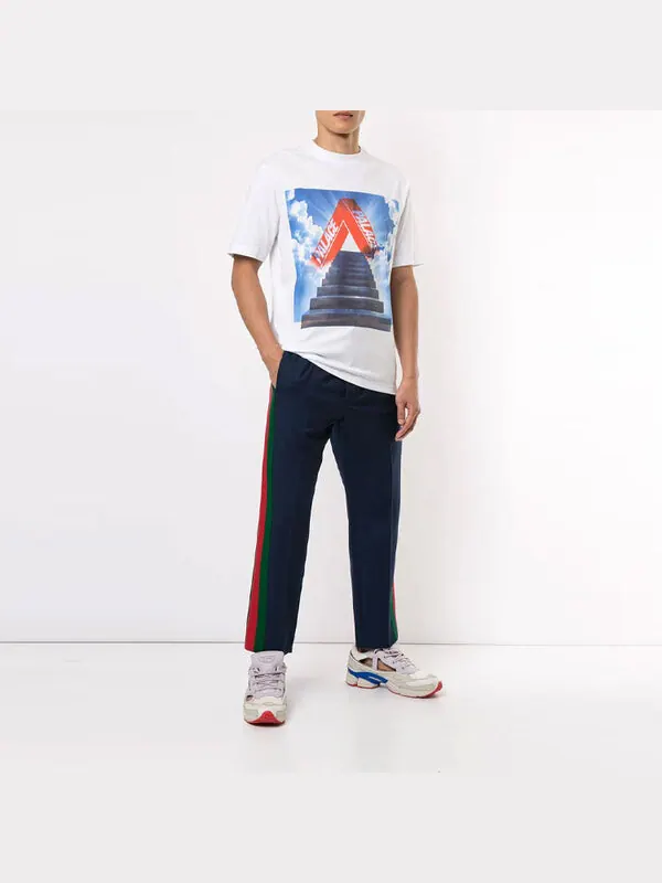 Футболка tri-ternity graphic t-shirt 'white' Palace — изображение 2 из 4, белый