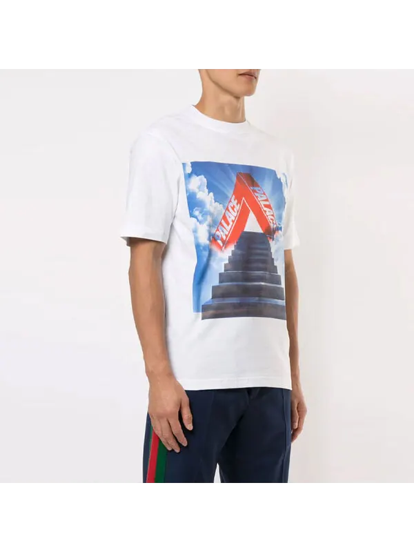 Футболка tri-ternity graphic t-shirt 'white' Palace — изображение 3 из 4, белый