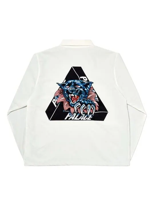 Куртка PALACE Triangle Pattern Logo lapel Jacket Unisex White — изображение 1 из 2, белый