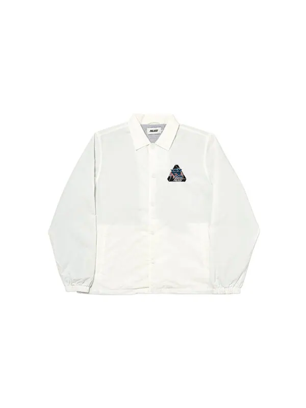 Куртка PALACE Triangle Pattern Logo lapel Jacket Unisex White — изображение 2 из 2, белый