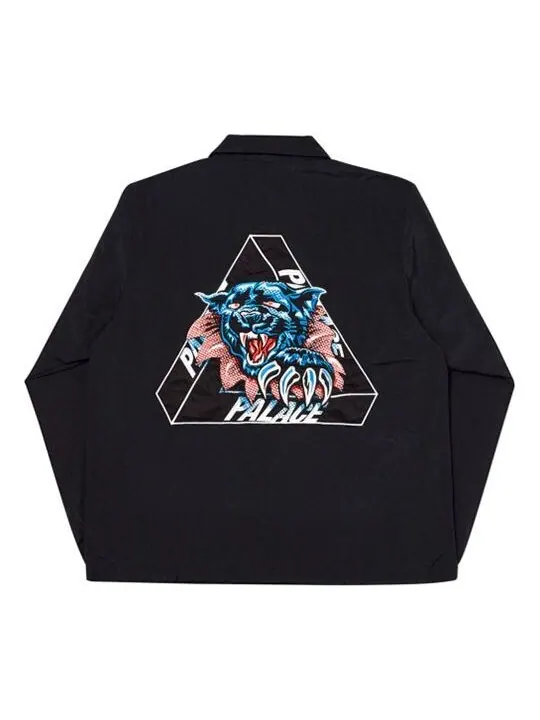 Куртка PALACE Triangle Pattern Logo lapel Jacket Unisex Black — изображение 1 из 2, черный