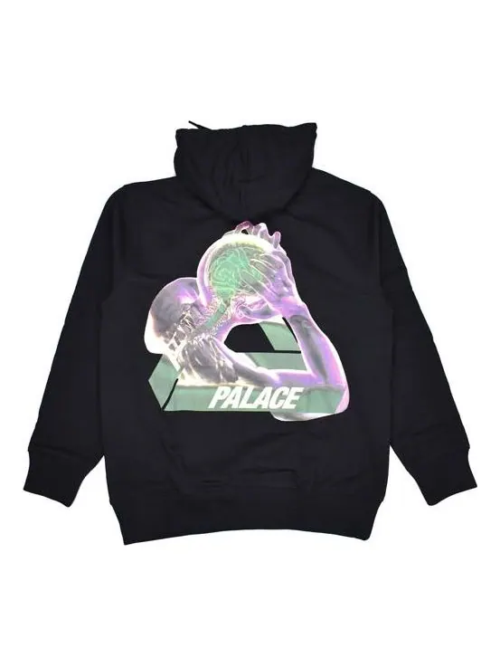 Худи PALACE Transparent Character Logo Printing Unisex Black — изображение 1 из 2, черный
