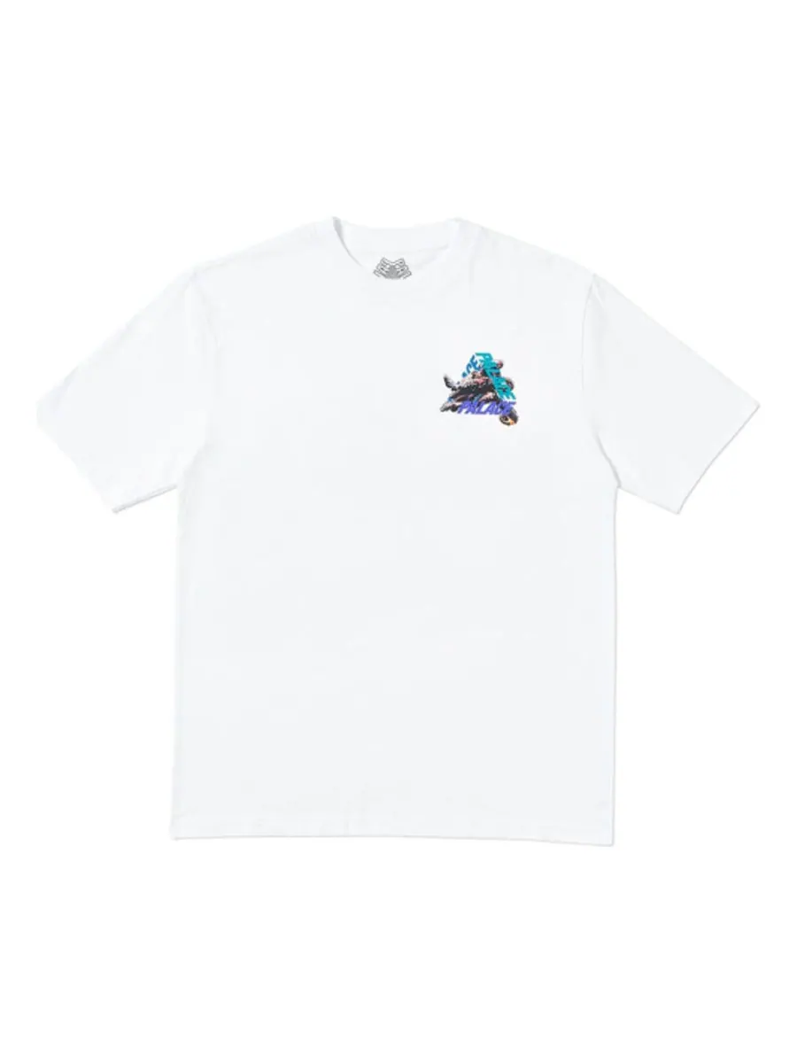 Футболка PALACE Octo White Cartoon Printing Short Sleeve Unisex — изображение 1 из 2, белый